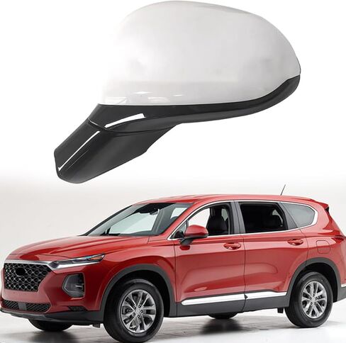 Passenger Side Mirror Compatible with 2019 2020 2021 2022 2023 2024 Hyundai Santa Fe IX45 Side Door Mirrors Rearview Mirror Car Rear View Mirrors Electric Adjustment, Blind Spot, without Turn Light in Saudi Arabia