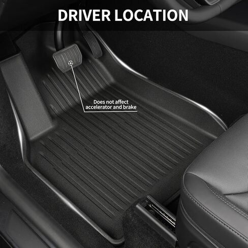 Floor Mats Compatible with 2025-2026 Tesla Model Y Juniper, 7 Sets All Weather Thicken TPE Floor Mats Waterproof Anti-Slip Frunk & Rear Trunk Mats Cargo Liners, Custom Fit Heavy Duty Car Mats in Saudi Arabia
