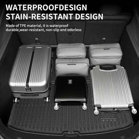 Floor Mats Compatible with 2025-2026 Tesla Model Y Juniper, 7 Sets All Weather Thicken TPE Floor Mats Waterproof Anti-Slip Frunk & Rear Trunk Mats Cargo Liners, Custom Fit Heavy Duty Car Mats in Saudi Arabia