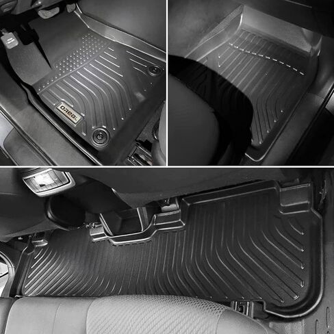 orealtrend Car Floor Mats Compatible with Toyota Highlander 5 Seats 2014-2019 Heavy Duty All Weather Guard Water Spill Proof Front Rear Carpet Custom Fitted Odorless Anti Slip Accessories for Men Dad in Saudi Arabia