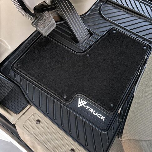 4-Piece All-Weather Floor Mats for Peterbilt 579 & 567 – Custom Fit Double-Layer Rubber & Carpet Floor Mat Set, Heavy-Duty Non-Slip Interior Protection, Easy Clean in Saudi Arabia