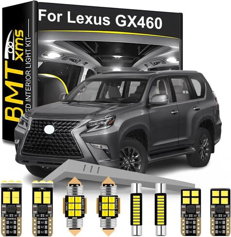 BMT xms LED Interior Light Kit Replacement for LEXUS GX460 TOYOTA Land Cruiser Prado 150 2010 2011 2012 2013 2014 2015 2016 2017 2018 2019 2020 in Kuwait