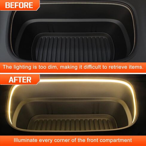 8FT Frunk LED Light Strip for Model Y Juniper 2025+ and Model Y 2021-2024, Front Trunk Flexible Silicone Interior Lighting Bar, Modification LED Strip Ambient Lights in Saudi Arabia
