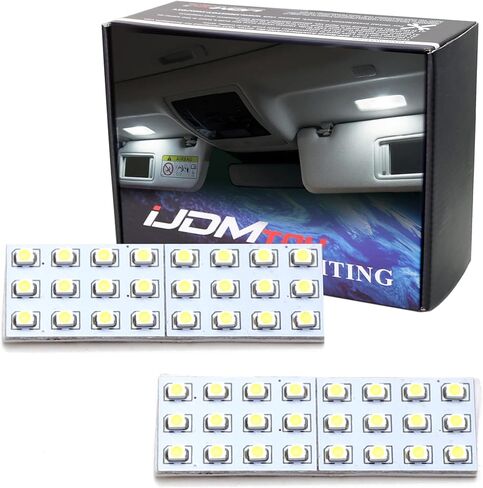 iJDMTOY 48-SMD استبدال ضوء الشمس LED الأبيض الساطع للغاية، متوافق مع Lexus هو GS ES RC RX NX، Camry Corolla 4Runner RAV4 Highlander، إلخ in Kuwait