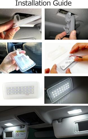 iJDMTOY 48-SMD استبدال ضوء الشمس LED الأبيض الساطع للغاية، متوافق مع Lexus هو GS ES RC RX NX، Camry Corolla 4Runner RAV4 Highlander، إلخ in Kuwait