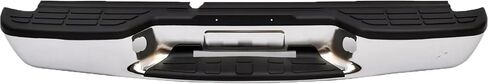 Rear Step Bumper Assembly for 1998-2004 Chevy S10 & GMC Sonoma Chrome Back Bumper Replacement for GM1101102,with Pads Brackets and License Plate Lights in Kuwait