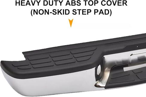 Rear Step Bumper Assembly for 1998-2004 Chevy S10 & GMC Sonoma Chrome Back Bumper Replacement for GM1101102,with Pads Brackets and License Plate Lights in Kuwait