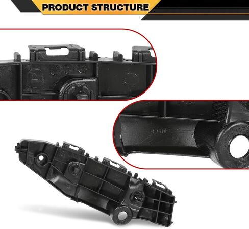دعامة تثبيت المصد الأمامي على جانب السائق الأيسر متوافقة مع Toyota RAV4 Prime 2.5L 2021-2023 52536-0R070، 52536-42080، 525360R070، 5253642080، TO1032126 أسود in Kuwait