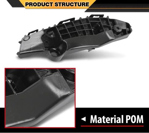 دعامة تثبيت المصد الأمامي على جانب السائق الأيسر متوافقة مع Toyota RAV4 Prime 2.5L 2021-2023 52536-0R070، 52536-42080، 525360R070، 5253642080، TO1032126 أسود in Kuwait