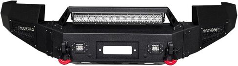 Compatible with 2011-2012-2013-2014 Sierra 2500/3500 Front and Rear Bumper Textured Black Steel with Light and D-ring in Saudi Arabia