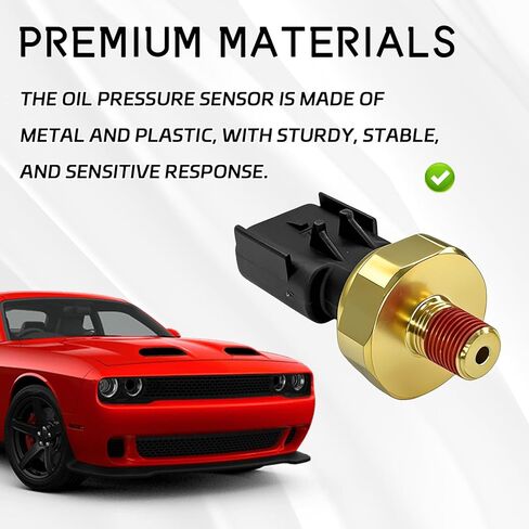 Engine Oil Pressure Sensor Switch Oil Sending Unit Replacement 5149062AA 5149064AA 56028807AB Oils Pressure Sensor Socket Compatible with Dodge, Jeep, Chrysler, Ram 1 PC Automotive Sensors in Saudi Arabia