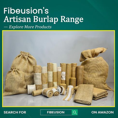 Burlap Bags with Drawstring (Pack of 6) - 8"X12" Natural Burlap Gift Bags with Finished Edges & Easy Closure | Small Gift Sack for Birthday, Christmas, Jewelry & Party Favors in Saudi Arabia