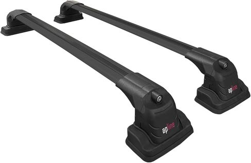 Compatible with BMW 3 Series (E90) 2006-2011 ACE-3 Car Roof Rack Cross Bar Black Aluminium 2 Bars in Saudi Arabia