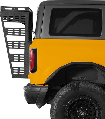 Hooke Road Bronco Tailgate Storage Rack Spare Tire Cargo Basket for 2021-2026 Ford Bronco 2/4 Doors (Exclude Bronco Sport), Sturdy Steel Luggage Carrier for Camping Gear in Kuwait