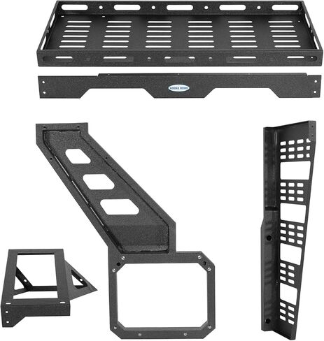Hooke Road Bronco Tailgate Storage Rack Spare Tire Cargo Basket for 2021-2026 Ford Bronco 2/4 Doors (Exclude Bronco Sport), Sturdy Steel Luggage Carrier for Camping Gear in Kuwait
