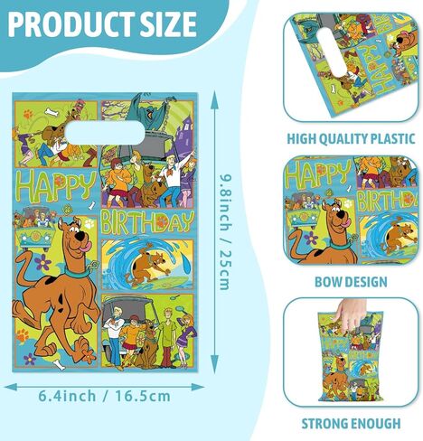 Zaprosze 30Pack For Scooby Party Gift Bags, Party Supplies Birthday Decoration Gift Bags For Scooby Birthday Party Decorations in Saudi Arabia