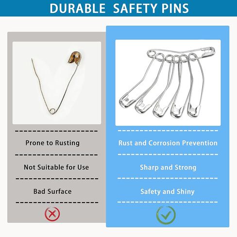 160pcs Curved Safety Pins,1.5 Inch Quilting Basting Pins,Stainless Steel Fabric Pin Baste for Quilting Knitting Sew Quilt Supply Quilting Pin in Saudi Arabia