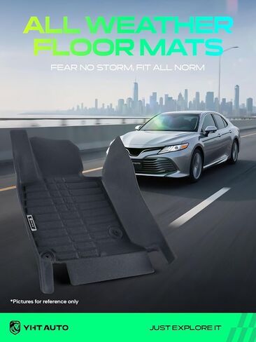 YHTAUTO Floor Mats Compatible with 2014-2021 Mazda 6, TPE Floor Liners All-Weather Protection Custom Fit, 1st & 2nd Row, Set of 3 in Kuwait