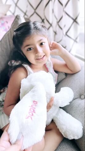 DIBSIES Personalized Hoppity Floppity Bunny 18" (Pink) in Saudi Arabia