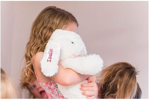 DIBSIES Personalized Hoppity Floppity Bunny 18" (Pink) in Saudi Arabia