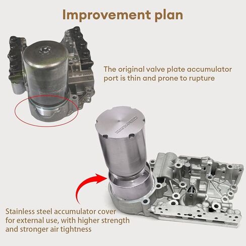 TRANSPEED 0AM DQ200 Improved Transmission Pressure Accumulator Repair Kit with Oil Pan Gasket For VW Skoda Seat in Saudi Arabia