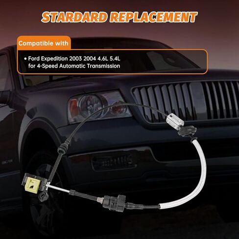 2L1Z-7E395-BA Automatic Transmission Shift Cable Compatible with Ford Expedition 4.6L 5.4L V8 2003 2004,Gear Shifter Cable Replace 2L1Z7E395BA in Saudi Arabia