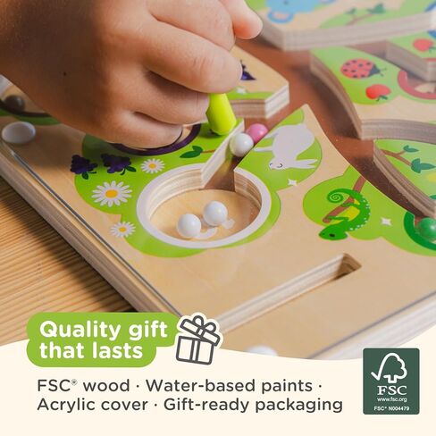 Nene Toys Color Tree Maze – Montessori Magnetic Board for Toddlers 2 3 4 5 Years – Wooden Color & Number Sorting Game – Fine Motor Skills Toy for Preschool Kids – Travel Busy Board Educational Toy in Saudi Arabia