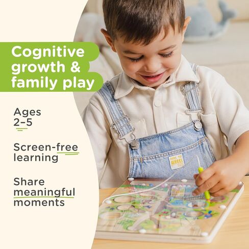 Nene Toys Color Tree Maze – Montessori Magnetic Board for Toddlers 2 3 4 5 Years – Wooden Color & Number Sorting Game – Fine Motor Skills Toy for Preschool Kids – Travel Busy Board Educational Toy in Saudi Arabia