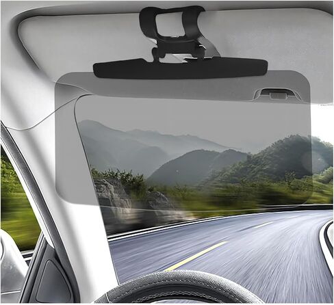 Sun Visor Extender for Car, Anti-Glare UV400 Auto Polarized Visor Extension with PC Lens, Adjustable Sun Visors Extender Protects from Glare Stray Light for Safe Driving in Saudi Arabia