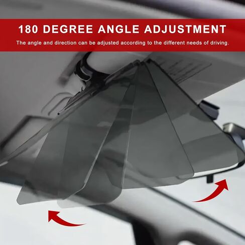 Sun Visor Extender for Car, Anti-Glare UV400 Auto Polarized Visor Extension with PC Lens, Adjustable Sun Visors Extender Protects from Glare Stray Light for Safe Driving in Saudi Arabia