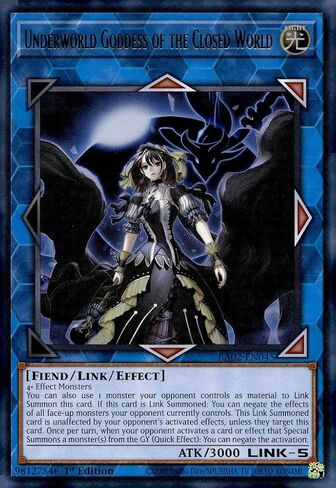 Underworld Goddess of The Closed World (UR) - RA02-EN045 - Ultra Rare - 1st Edition in Kuwait