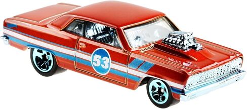 هوت ويلز برتقالي وأزرق الذكرى السنوية 53 '64 شيفيل SS 1/5 DieCast مقياس 1:64 in Kuwait