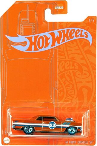 هوت ويلز برتقالي وأزرق الذكرى السنوية 53 '64 شيفيل SS 1/5 DieCast مقياس 1:64 in Kuwait