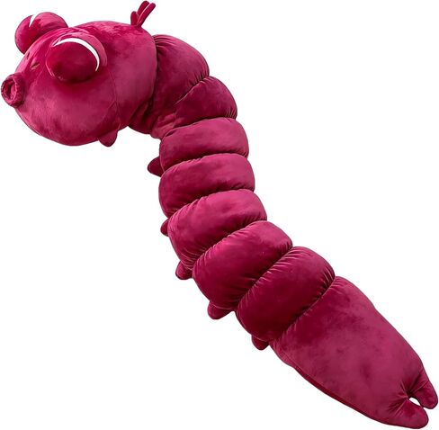 Toji Worm Plush, 120cm/47in Large Stuffed Animal Body Pillow, Burgundy Red, Soft Anime Plush Toy in Saudi Arabia