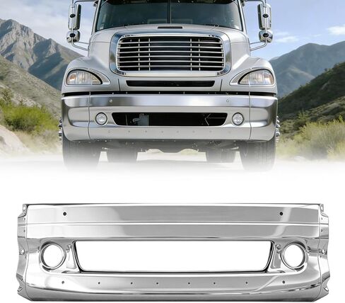 المصد الأمامي الأوسط مناسب لـ 1997-2014 Freightliner Columbia المصد الفولاذي الملون بالكروم in Kuwait