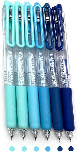 6 Colors Acrylic Gel Pen Set 0.7mm Fine Pointed Fit for Drawing Creation, Daily Painting, Coloring, Card Making, Journaling,Sketch Color in Saudi Arabia