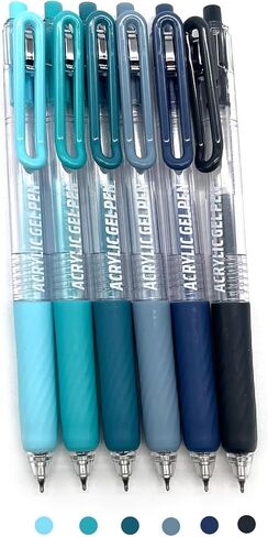 6 Colors Acrylic Gel Pen Set 0.7mm Fine Pointed Fit for Drawing Creation, Daily Painting, Coloring, Card Making, Journaling,Sketch Color in Saudi Arabia