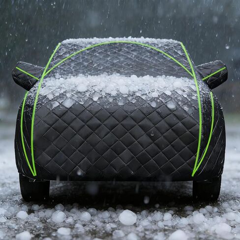 Anti-Hail Car Cover for Corvette C8 Stingray/C8 Coupe/Z06 (2020-2025), Full Outdoor Hail Protection Cover Thick Cotton pad 80 Seasons car Truck Protector Anti-Scratch Breathable in Kuwait