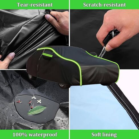Hail Proof Truck Cover for Toyota Tacoma Hail Protector car Cover Truck Made of Oxford Cloth, Snow and Rain Resistant, and Comes with Windproof Ropes Suitable for All Seasons in Saudi Arabia