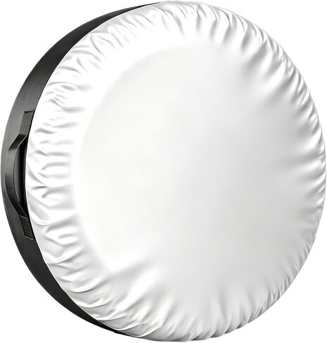 Spare Tire Cover, 420D Oxford with Silver Coating, Waterproof UV Protector, Anti-Aging & Tear-Resistant, Easy Clean, Handle & Drawstring, Fits Jeep RV SUV Trailer, 18-23 Inch Tires (S) in Saudi Arabia