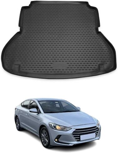 OMAC Floor Mats for Hyundai Elantra 2011-2016 Car Mats All Weather 3D Custom Fit Rubber Mat Waterproof Odorless TPE Floor Liners Laser Measured Non-Slip (Black) in Saudi Arabia