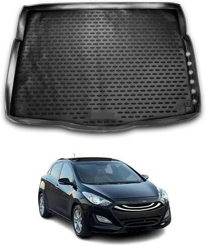 OMAC Floor Mats for Hyundai Elantra 2011-2016 Car Mats All Weather 3D Custom Fit Rubber Mat Waterproof Odorless TPE Floor Liners Laser Measured Non-Slip (Black) in Saudi Arabia