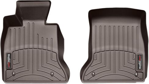 WeatherTech Custom Fit FloorLiners for BMW 535i, M5, 528i - 1st Row (443131), Black in Kuwait