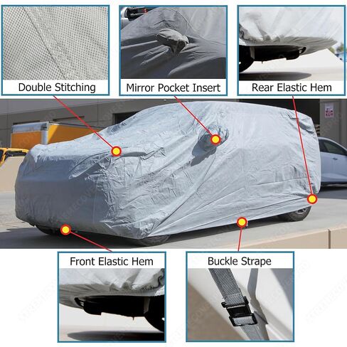 Car Cover fits 1997 1998 1999 2000 2001 2002 2003 2004 2005 2006 Ford Expedition XTREMECOVERPRO PRO Series Grey in Saudi Arabia