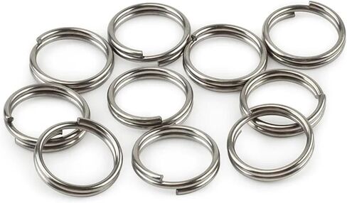 10Pcs Titanium Alloy Key Ring, EDC Outdoor Small Tool Key Ring Accessories, Mini Connector Key Rings for Jewelry Making Necklaces Bracelet Earrings, 10mm, Multicolor in Saudi Arabia