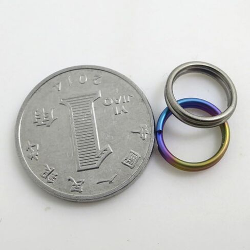 10Pcs Titanium Alloy Key Ring, EDC Outdoor Small Tool Key Ring Accessories, Mini Connector Key Rings for Jewelry Making Necklaces Bracelet Earrings, 10mm, Multicolor in Saudi Arabia