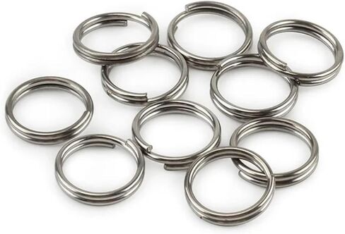 10Pcs Titanium Alloy Key Ring, EDC Outdoor Small Tool Key Ring Accessories, Mini Connector Key Rings for Jewelry Making Necklaces Bracelet Earrings, 10mm, Multicolor in Saudi Arabia