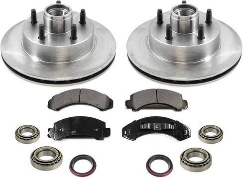 Front Disc Brake Rotors Pads Bearings for REAR-WHEEL-DRIVE Ford Ranger 1983-94 in Kuwait