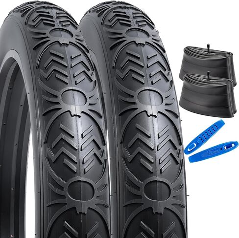YUNSCM 26'' Fat Bike Tires 26x4.0 and 26'' Bike Tubes Schrader Valve Compatible with 26 x 4.0 Mountain E-Bike Bicycle Fat Tires and Tubes (A-1188) in Saudi Arabia