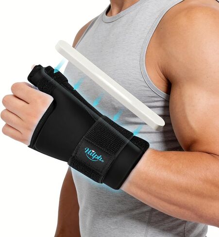 Hilph Thumb Wrist Ice Pack Wrap with Removable Thumb Splint Support for Carpal Tunnel & Tenosynovitis, Reusable Hand Gel Ice Pack Hot Cold Compress for Arthritis, Tendonitis, Mommy Wrist, Swelling in Saudi Arabia